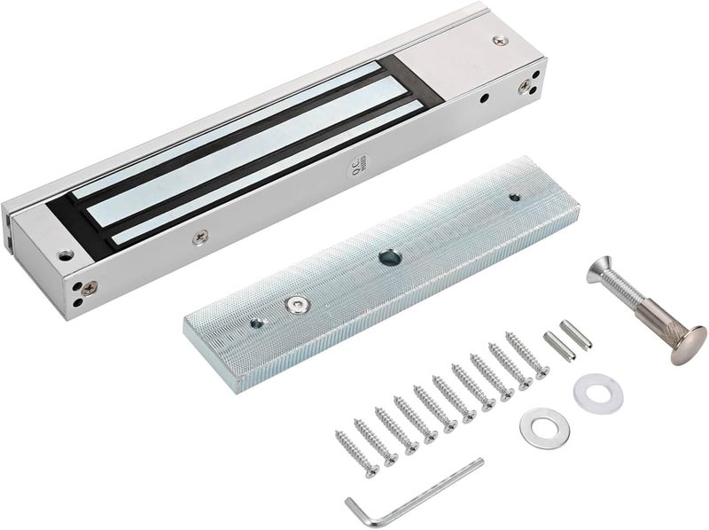 YANWIN Electromagnetic Lock 600LBS 280KG Holding Force 5 Wire Signal Output LED Electric Magnetic Door Lock 12V Fail Safe NC Mode for Access Control System - Image 1